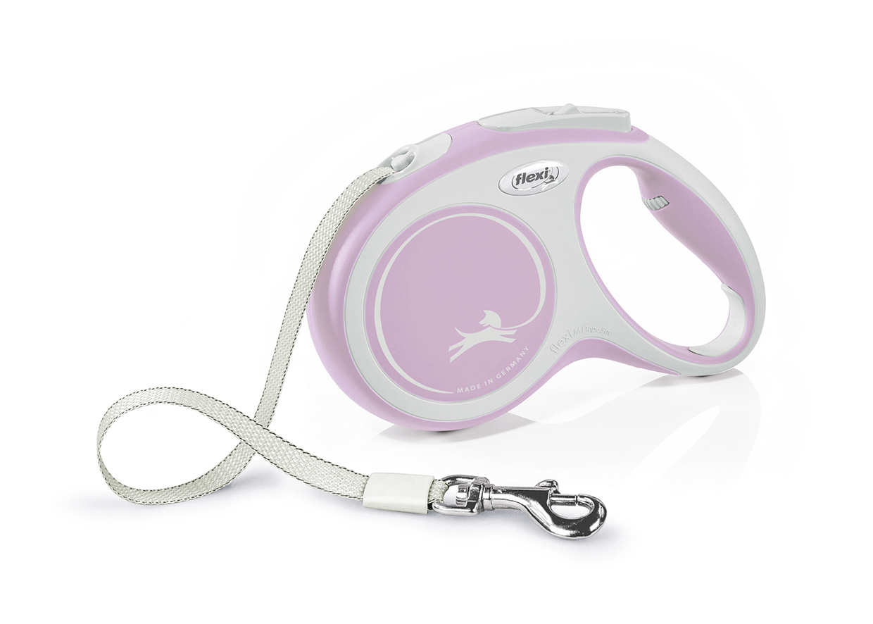 Flexi Dog Comfort m Tape roze 5m