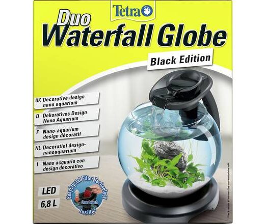 Tetra Duo Waterfall Globe LED akvarijum set BUNDLE hrana i oprema beli 6.8L