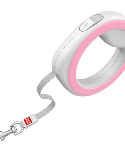 Wau Dog Ring povodac 2.9m roze