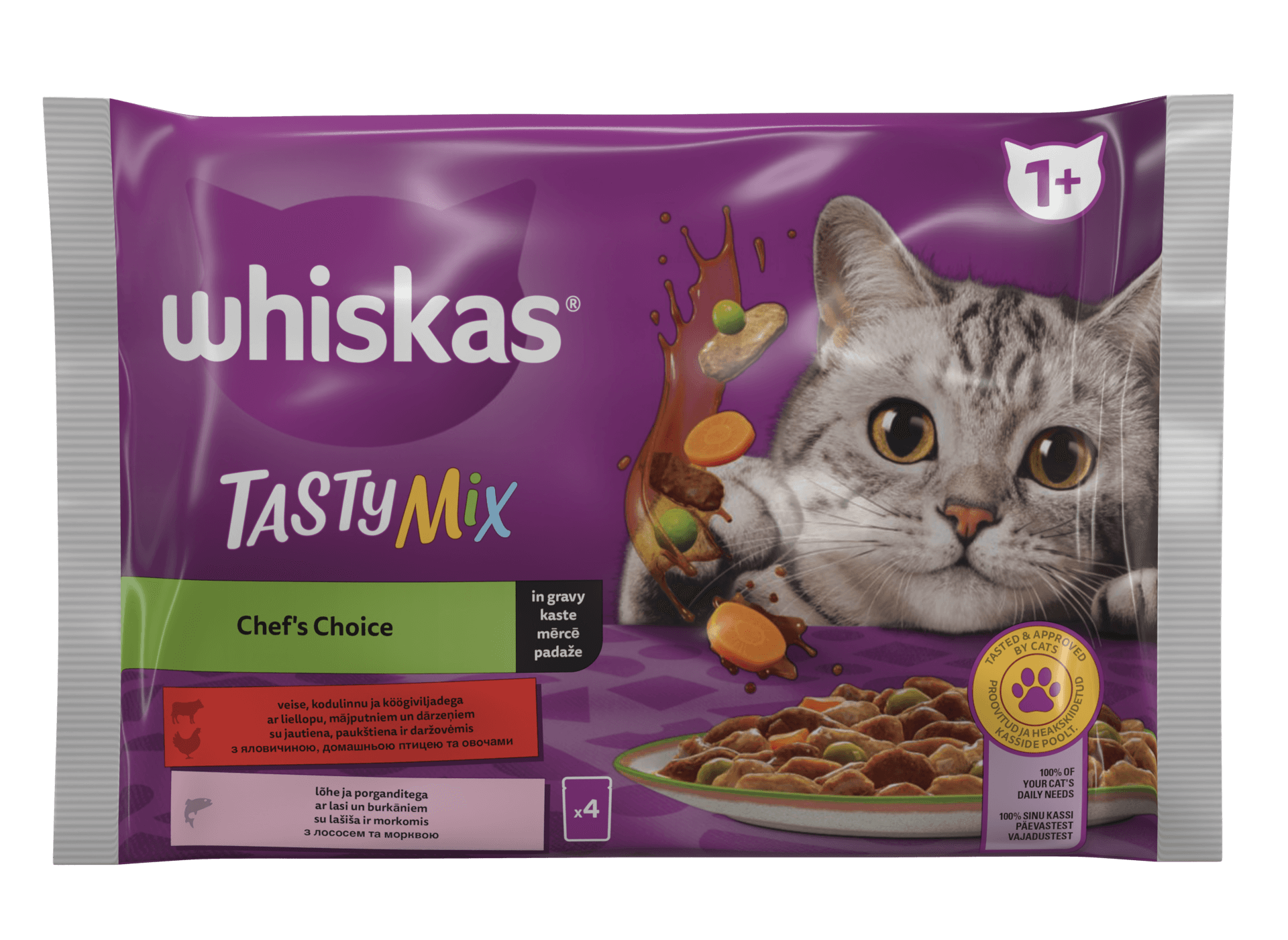 Whiskas Cat U Sosu Chef's Choice 4x85gr