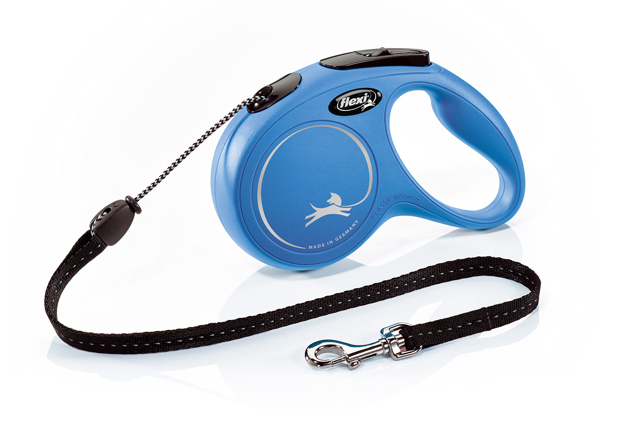 Flexi New Classic M Cord plavi 5m